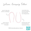 Bumkins - Pink Silicone Accessory Tethers Image 5