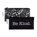 Bumkins Reusable Snack Bags, for Kids School Lunch and for Adults Portion, Washable Fabric, Waterproof Cloth Zip Bag, Supplies Travel Pouch, Food-S Image 1