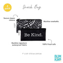 Bumkins Reusable Snack Bags, for Kids School Lunch and for Adults Portion, Washable Fabric, Waterproof Cloth Zip Bag, Supplies Travel Pouch, Food-S Image 5