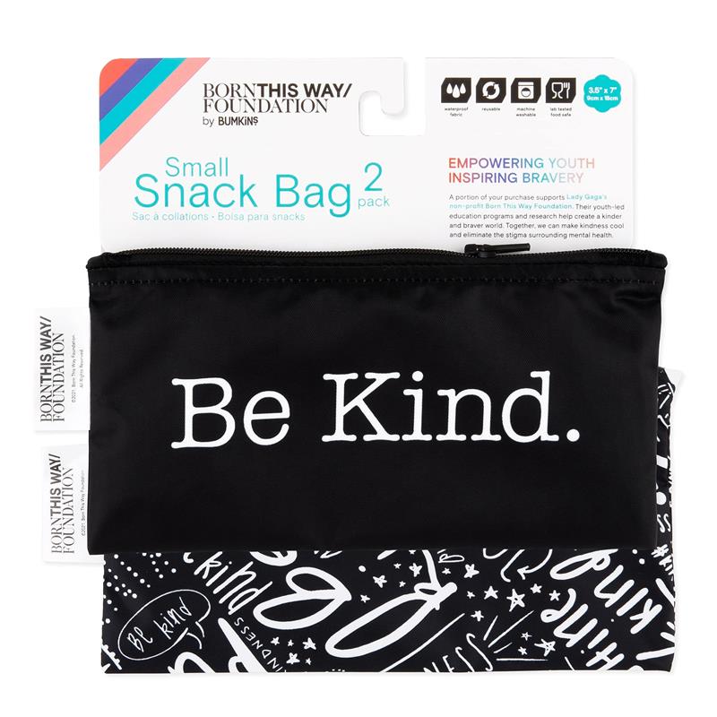 Bumkins Reusable Snack Bags, for Kids School Lunch and for Adults Portion, Washable Fabric, Waterproof Cloth Zip Bag, Supplies Travel Pouch, Food-S Image 6