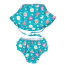 Bumkins Reusable Swim Diaper and Hat, UPF +50, Mermaids Image 1