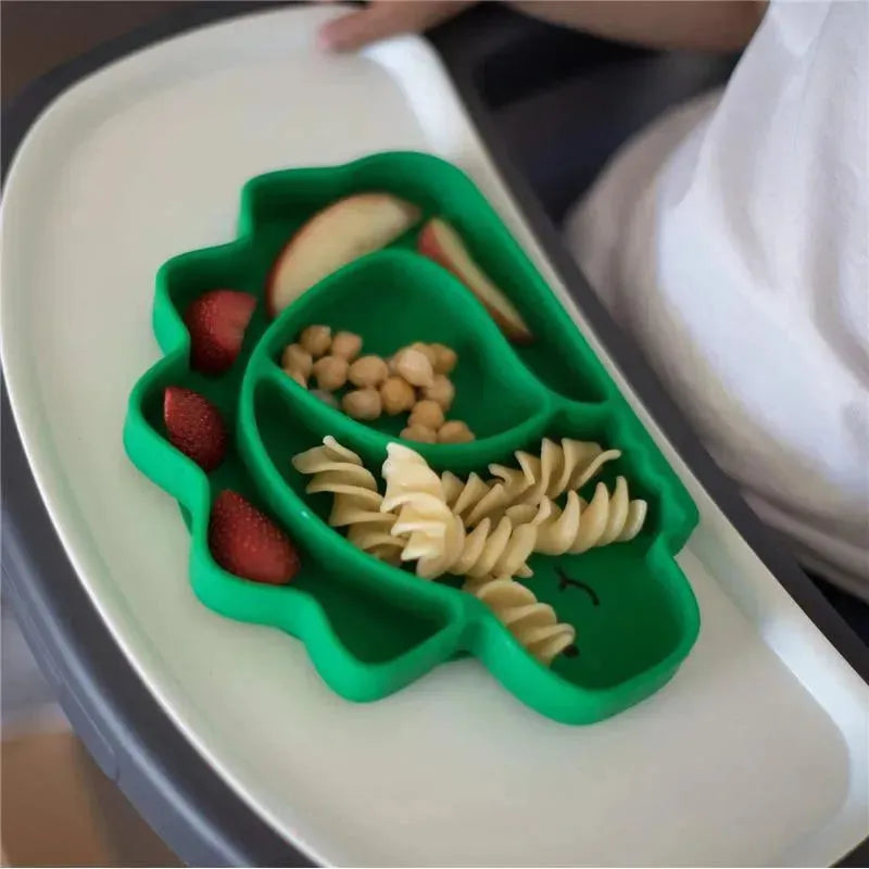 Bumkins Silicone Grip Dish - Dinosaur Image 5