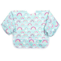 Bumkins - Sleeved Bib, Rainbows Image 1