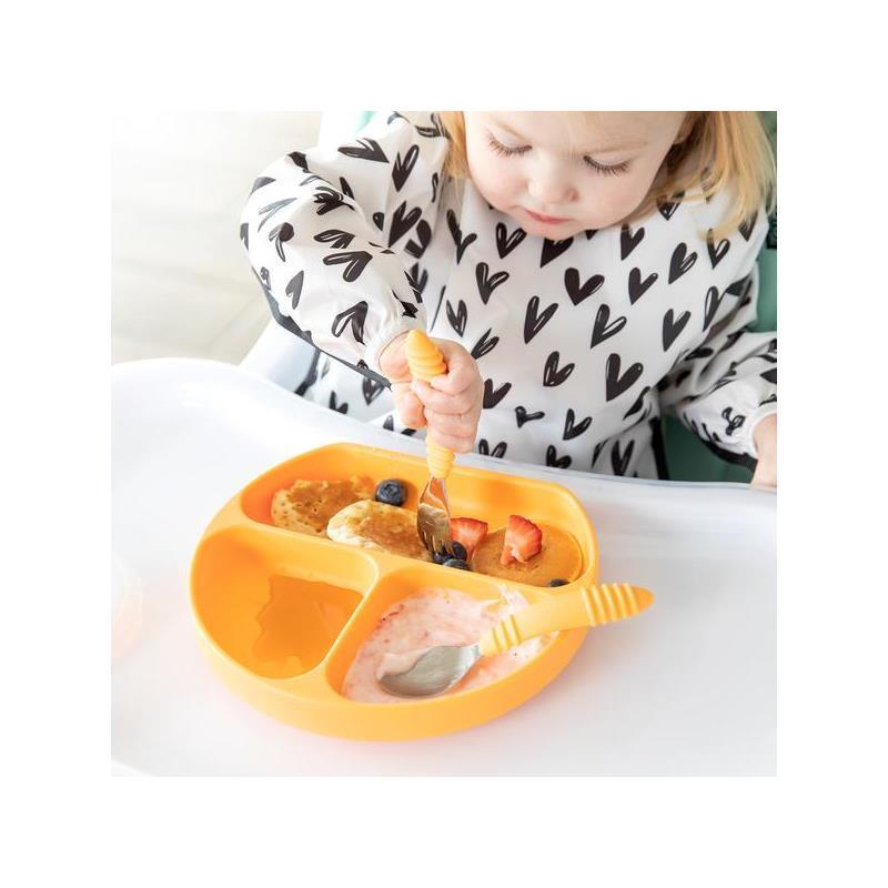 Bumkins - Spoon + Fork baby utensils - Tangerine Image 6