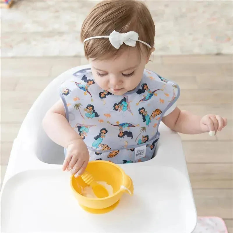 Bumkins Superbib 3 Pack: Magical World , Ariel And Jasmine Image 6