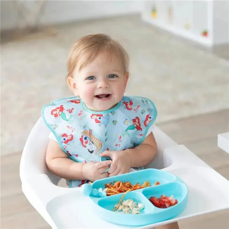 Bumkins Superbib 3 Pack: Magical World , Ariel And Jasmine Image 2