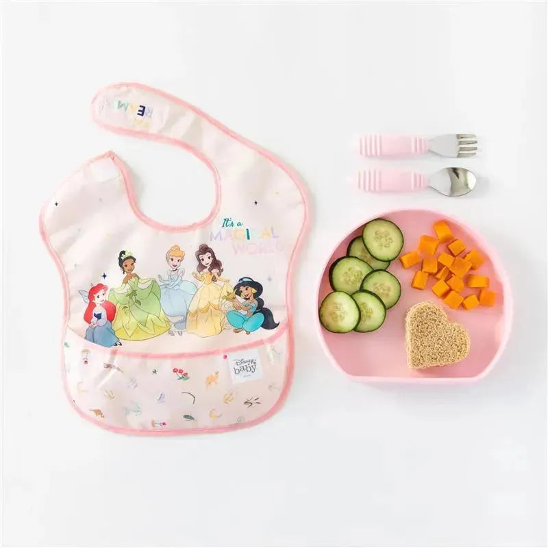 Bumkins Superbib 3 Pack: Magical World , Ariel And Jasmine Image 4