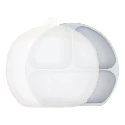 Bumkins - Toddler and Baby Suction Plates, Gray Image 1