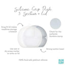Bumkins - Toddler and Baby Suction Plates, Gray Image 4