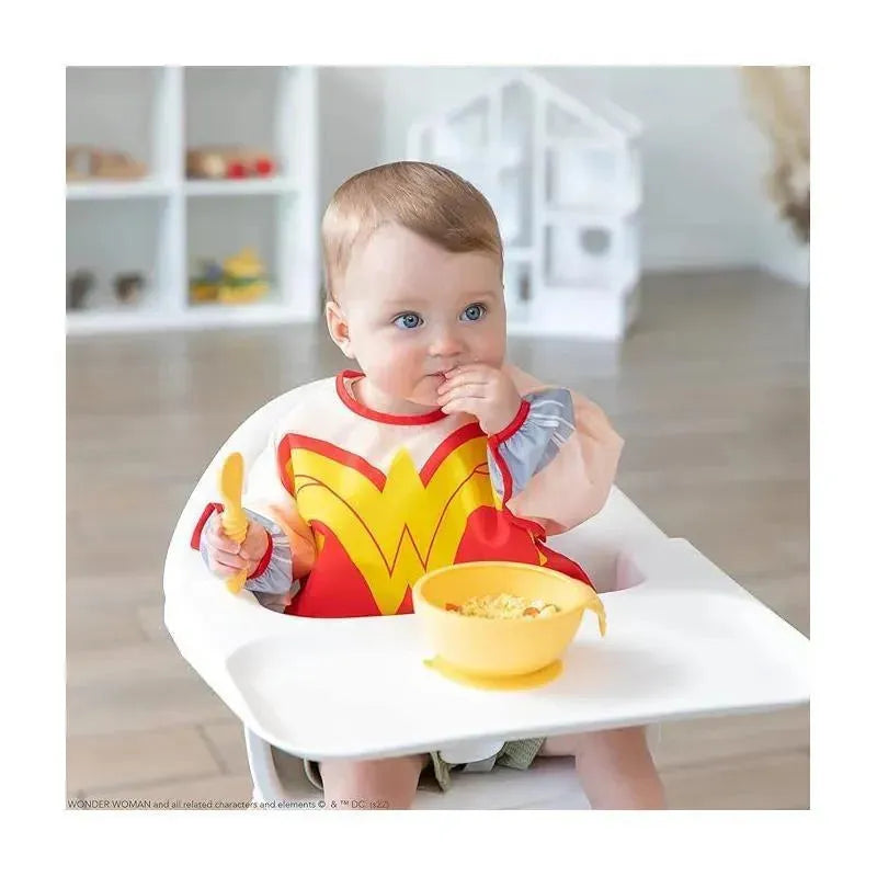 Bumkins - Wonder Woman Comics Costume Sleeved Bib Image 3