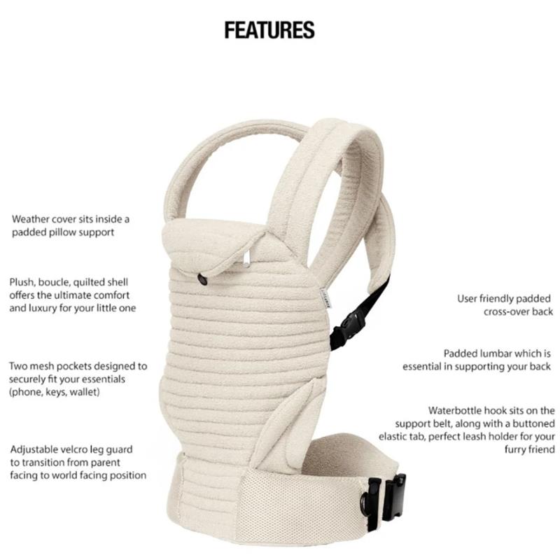 Bumpsuit The Armadillo Baby Carrier, Cloud Image 3