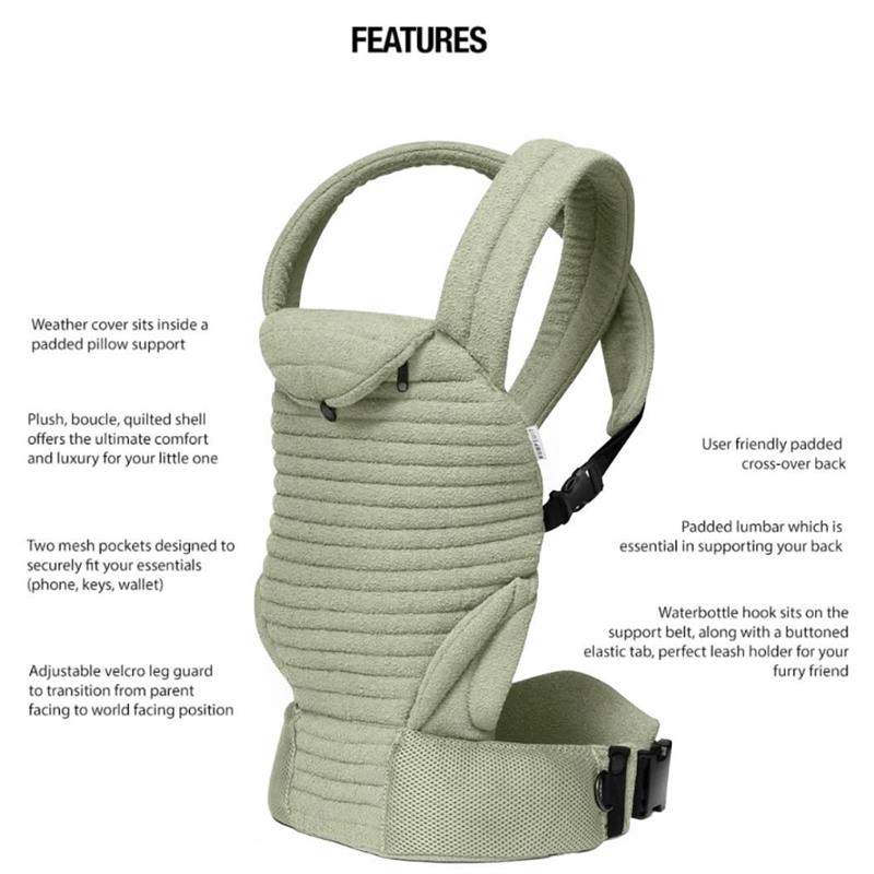 Bumpsuit The Armadillo Baby Carrier, Matcha Image 3