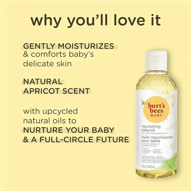 Burt`s Bees - Baby Nourishing Baby Oil, 5 Oz Image 3