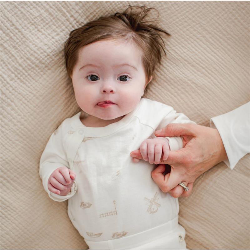 Burts Bees - 3Pk Amsterdam Bodysuit & Pant Set Eggshell Image 3