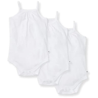 Burts Bees - 3Pk Baby Short Long Sleeve One Piece Bodysuits, Cloud Image 1