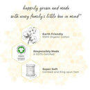 Burts Bees - 5Pk Bee Essential Organic Burp Cloths, Cloud Image 5