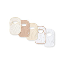 Burts Bees 5Pk Golden Bee Lap Shoudler Bibs Set