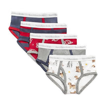 Burts Bees - 5Pk Puppy Party & Fire Fighter Hats Underwear Image 1
