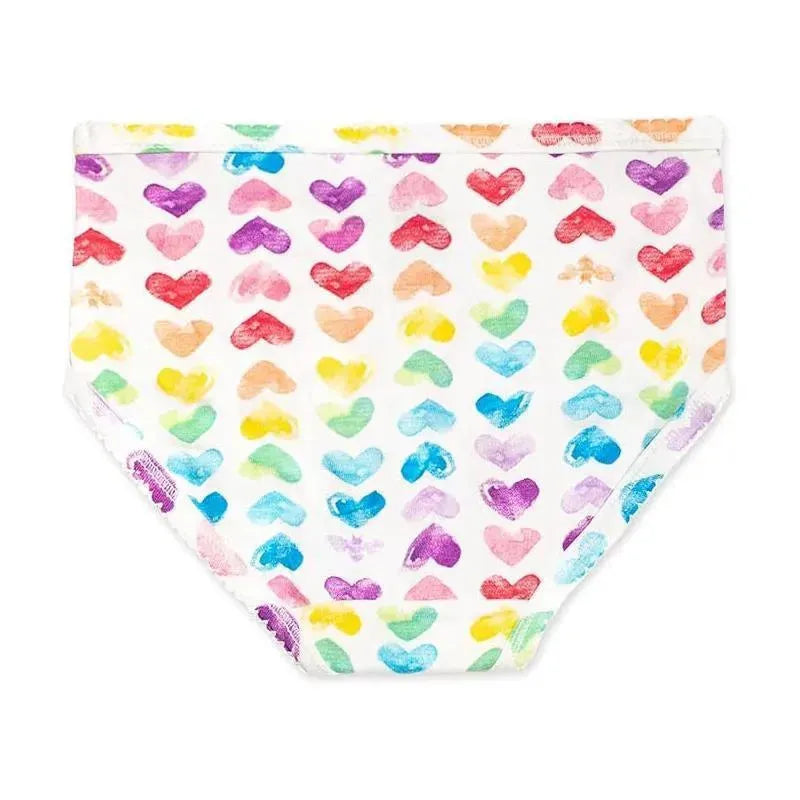 Burts Bees - 5Pk Puppy Party & Rainbow Hearts Underwear, Puppy Party Image 2