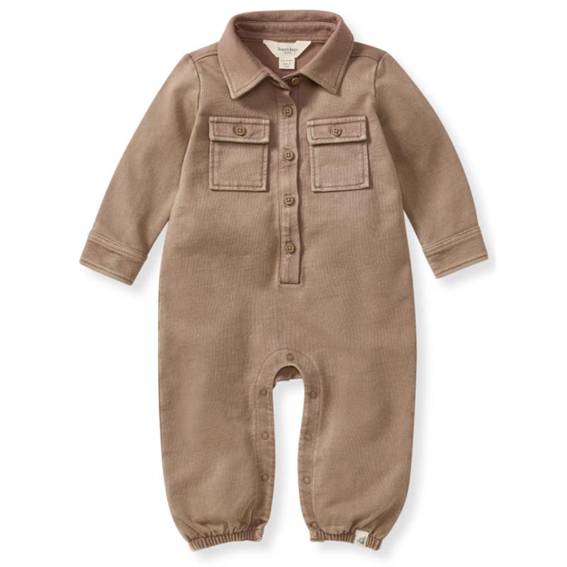 Burts Bees - Acid Wash Infant Jumpsuit Ginger Loaf Image 1