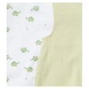 Burts Bees - Baby Boy Tortoise Jumpsuit & Bodysuit Set, Mint Tea Image 2