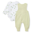 Burts Bees - Baby Boy Tortoise Jumpsuit & Bodysuit Set, Mint Tea Image 3