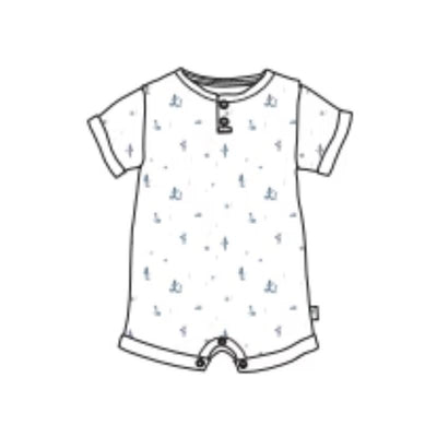 Burts Bees - Baby Desert Life Romper Underwater Image 1