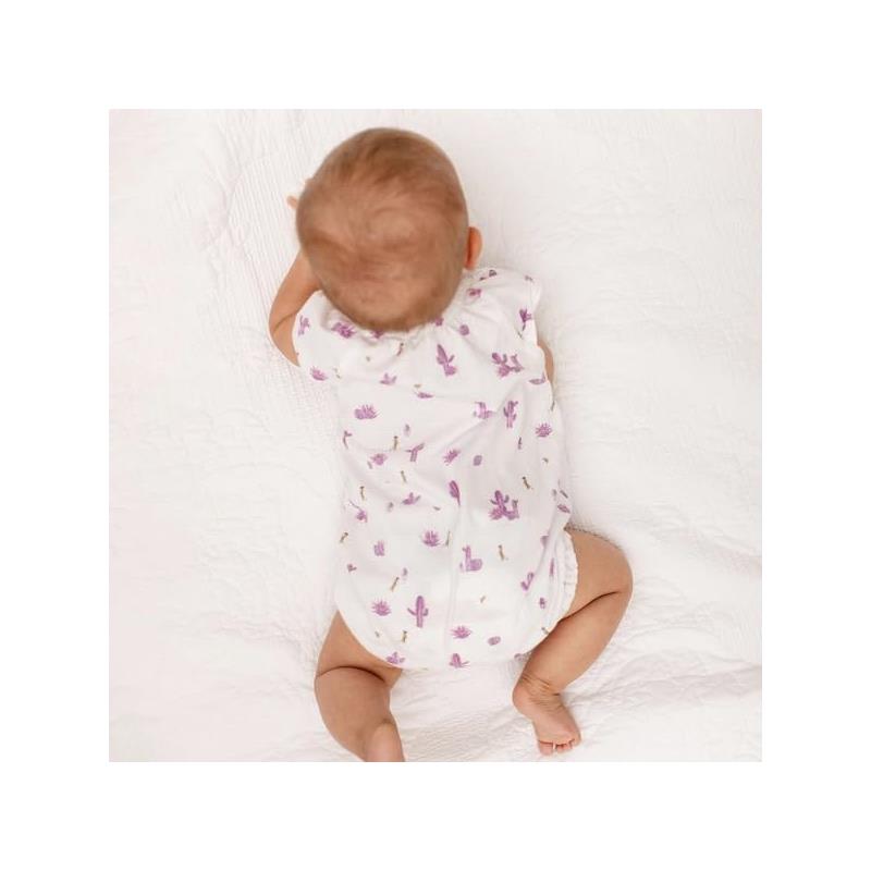 Burts Bees - Baby Girl Desert Life Bubble, Crocus, 3/6M Image 3