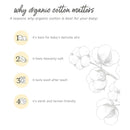 Burts Bees - Baby Girl Wrap Front Bodysuit Set, Crocus Image 6