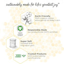 Burt's Bees - Baby Infant Washcloths, 100% Organic Cotton, 3Pck, Hummus Image 3