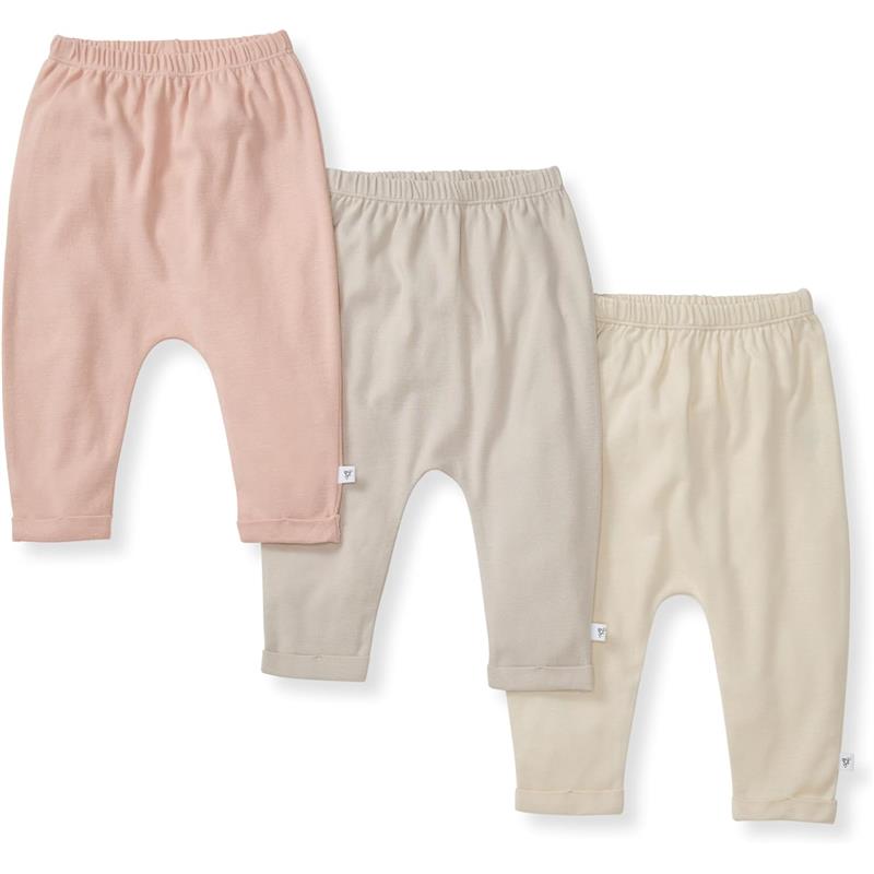 Burt's Bees - Baby Knit Jogger Pants, Baby Sweatpants, Pink Sand Image 1