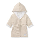 Burts Bees - Baby Neutral Robe Hooded Solic, Oatmeal, 0/9M Image 1