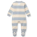 Burts Bees - Baby Unisex Rugby Stripe Sleep & Play, Quarry Image 2