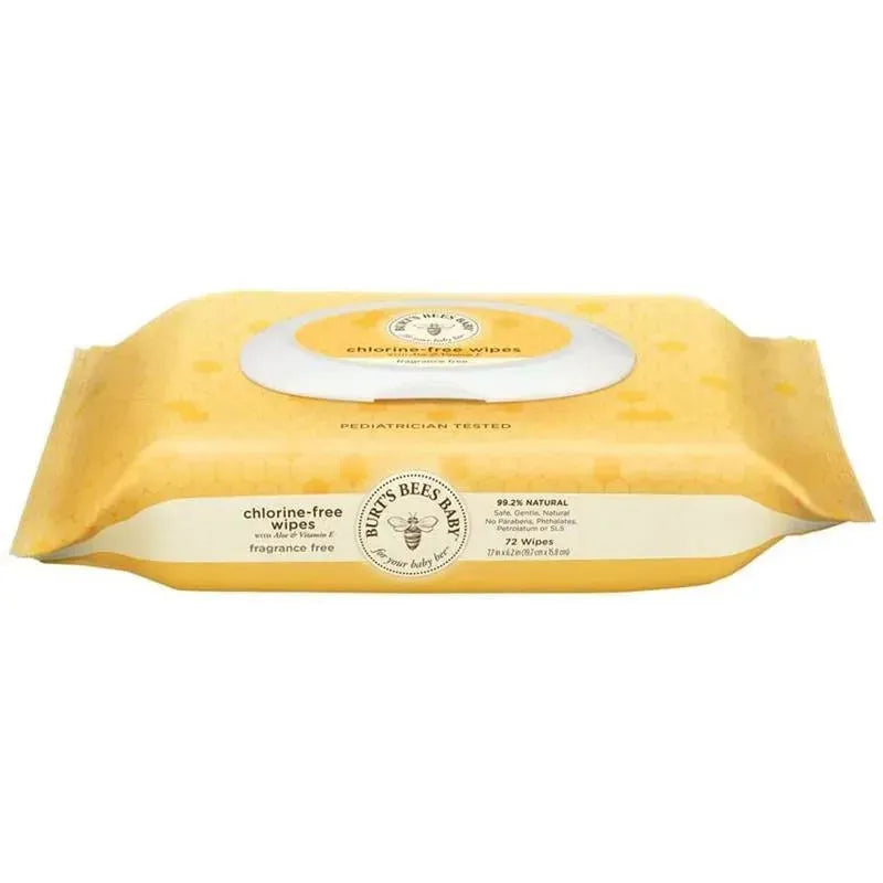 Burts Bees Baby Wipes Fragance Free, Baby Chlorine-Free Wipes 72Ct Image 8