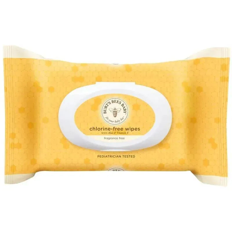 Burts Bees Baby Wipes Fragance Free, Baby Chlorine-Free Wipes 72Ct Image 1
