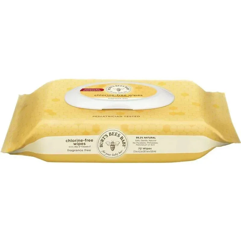 Burts Bees Baby Wipes Fragance Free, Baby Chlorine-Free Wipes 72Ct Image 5