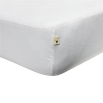 Burt's Bees Bedding Baby Organic Solid Crib Sheet, Cloud