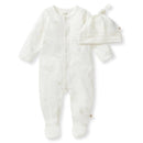 Burts Bees Frog Baby Jumpsuit & Hat Set Image 1