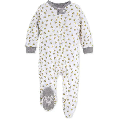 Burts Bees - Honey Bee Organic Baby Sleep & Play Pajamas, Heather Grey Image 1
