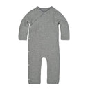 Burt's Bees Quilted Kimono Coverall, Heather Grey Image 1