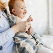 Burts Bees - Rugby Stripe Woven Terry Towel & Washcloth Set Quarry Image 2