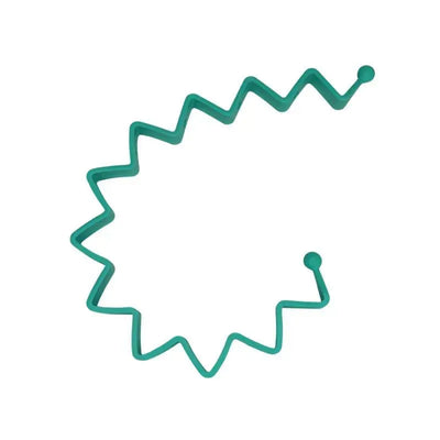 Busy Baby Toy Bungee in spearmint color, flexible and zigzag design for attaching toys, enhancing playtime for infants.