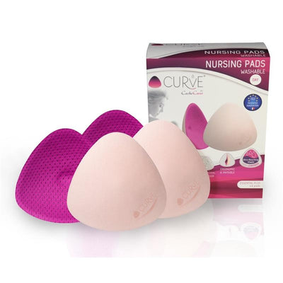 Cache Coeur - Essential Plus 2 Pairs Of Nursing Pads Flow 60 Ml, Day, Fuchsia Image 1