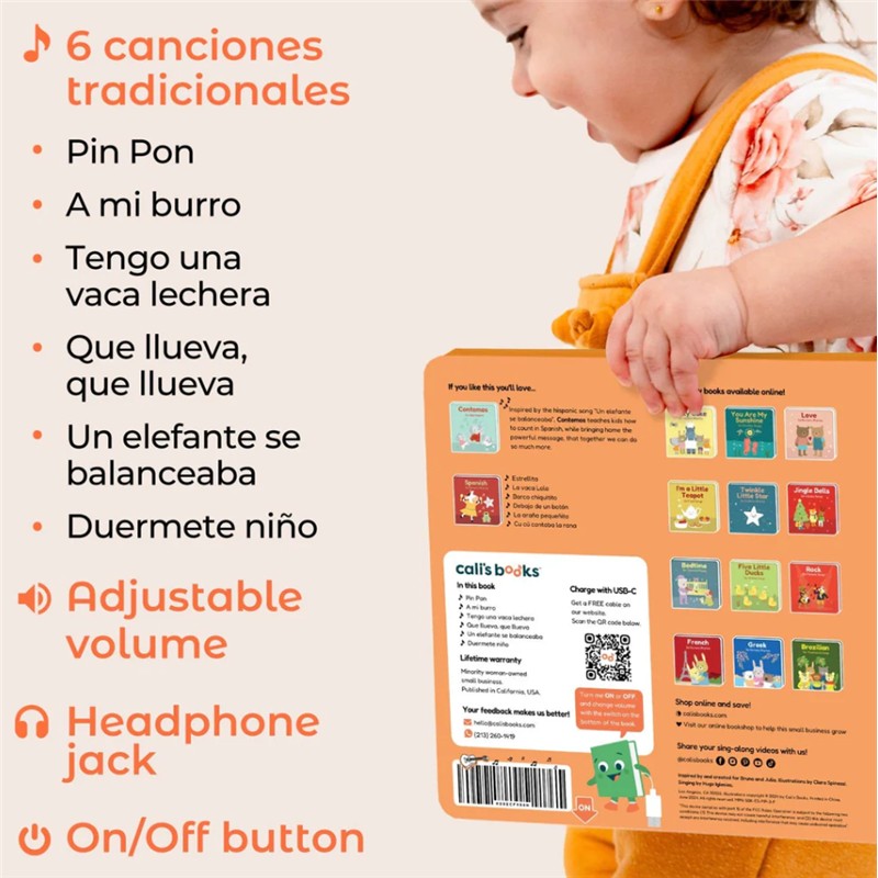 Cali's Book - Spanish Nursery Rhymes - Headphone Edition Image 2