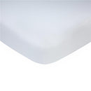 Carter' s Sateen Fitted Crib Sheet, White Image 1
