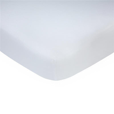 Carter' s Sateen Fitted Crib Sheet, White Image 1
