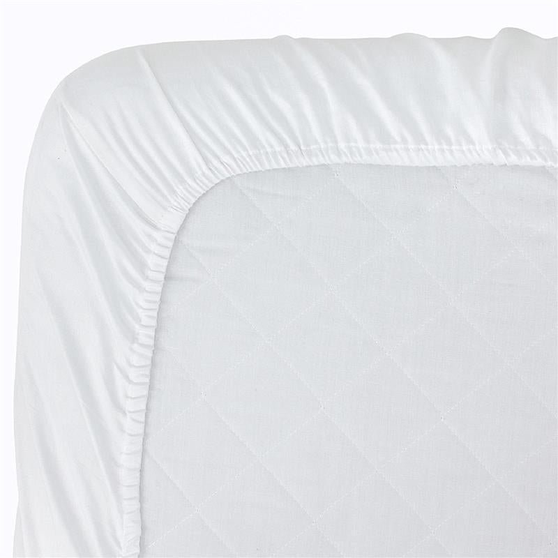 Carter' s Sateen Fitted Crib Sheet, White Image 2