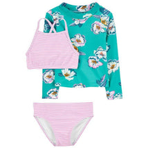 Carters - Baby Girl 3Pk Swimwear Set, Turquoise/Purple Image 1