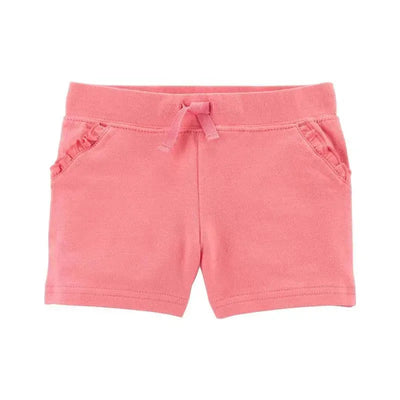 Carters - Baby Girl Pink Pull-On French Terry Shorts Image 1
