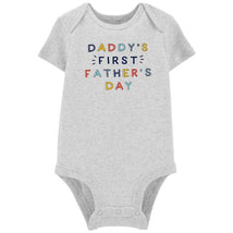 Carters - Baby Neutral Father's Day Original Bodysuit, Grey Image 1